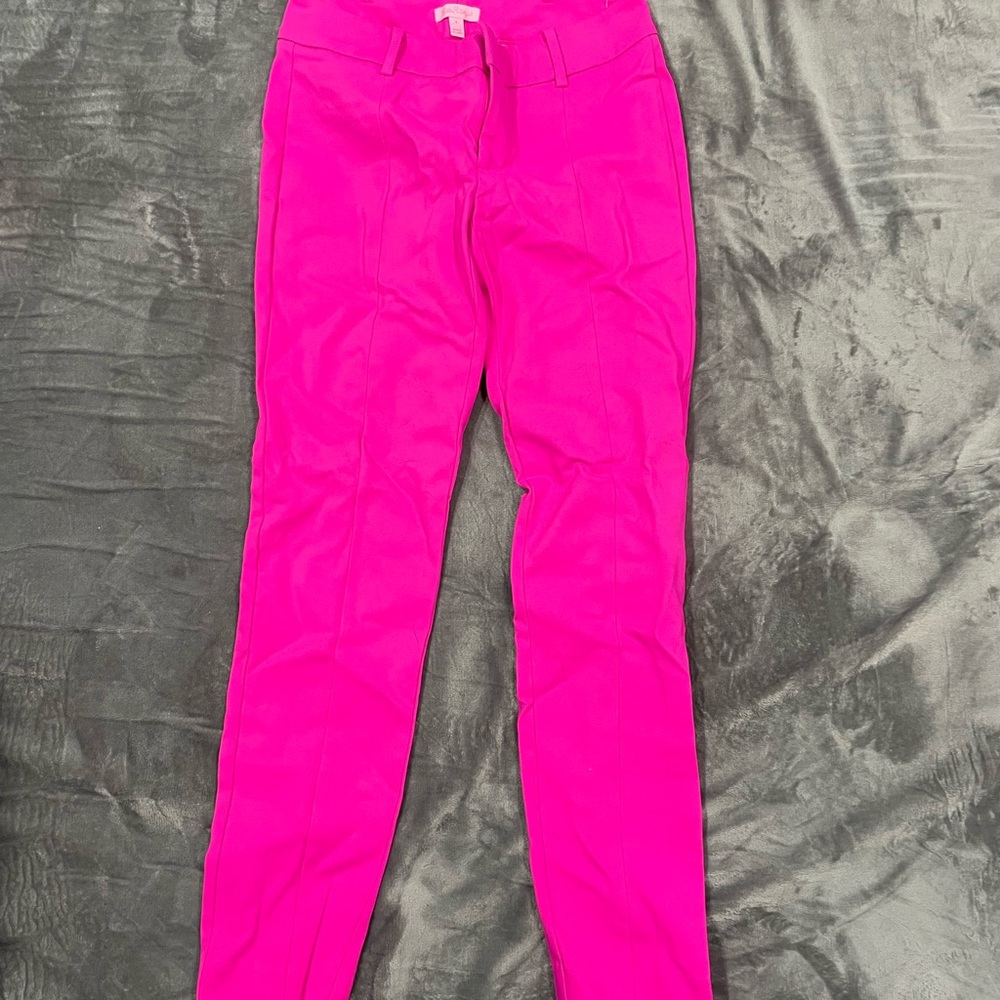 Bright Pink Skinny Pants